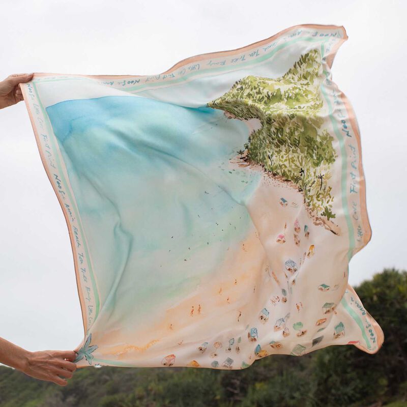 Dark Hampton X Cass Deller Noosa Large Silk Scarf image number 3