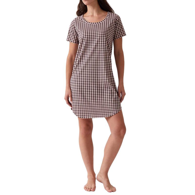 Wallace Cotton Kendra Organic Brushed Cotton Knit Tee Shirt Dress image number 0