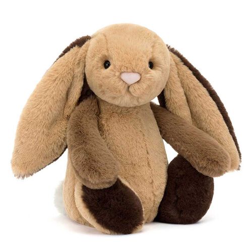 Jellycat Bashful Patchwork Brown Bunny Original