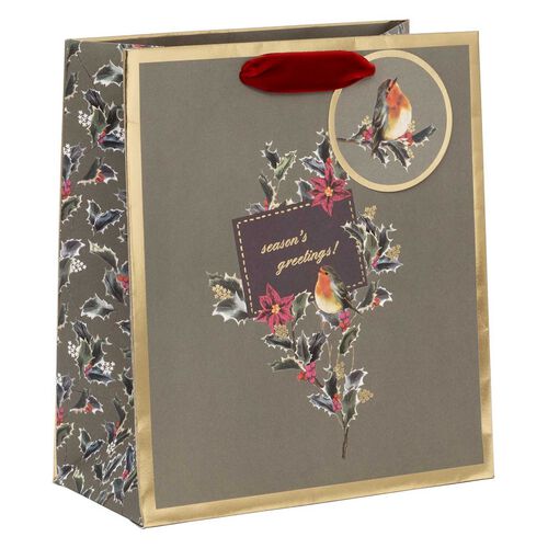 Image Gallery Luxury Holly Harmony Medium Christmas Bag