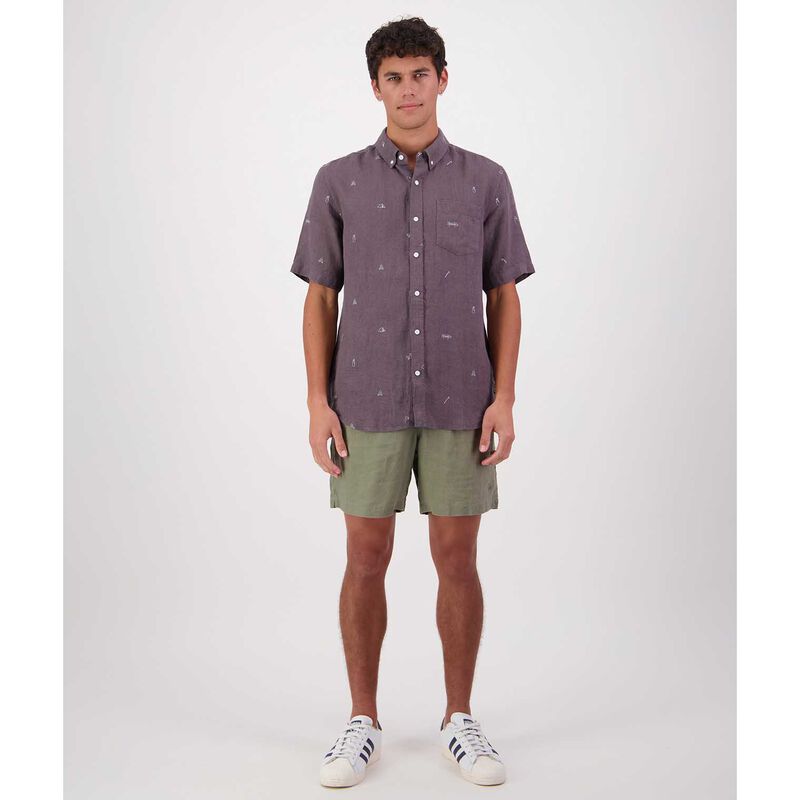 Swanndri Camp Vibes Mns Linen S/S Shirt image number 3