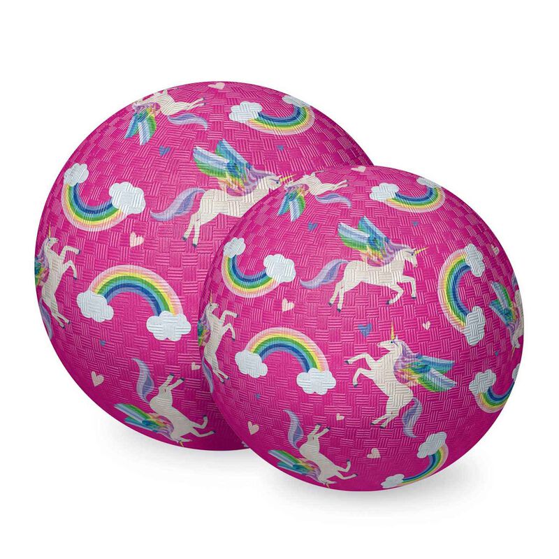 Crocodile Creek 7" Playground Ball - Unicorn Rainbow image number 1