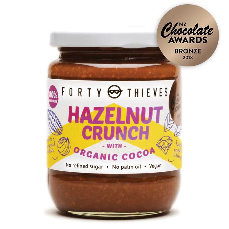 Forty Thieves Hazelnut Crunch With Organic Cacao 235g image number 0