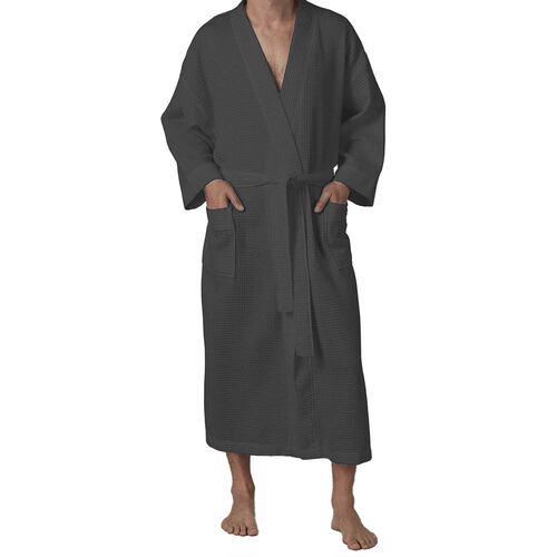 Baksana 50/50 Waffle Kimono Robe