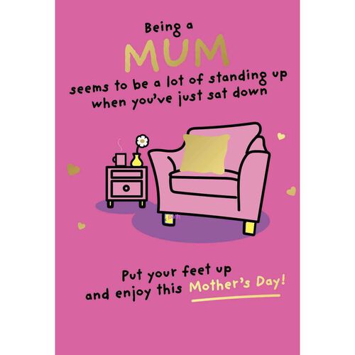 Image Gallery Mum Lounge Chair Mother's Day Card