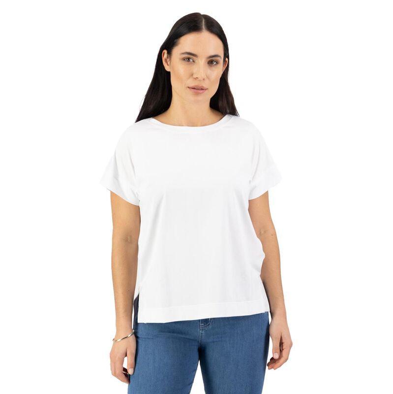 Vassalli Drop Sleeve Top With Stepped Hem image number 9