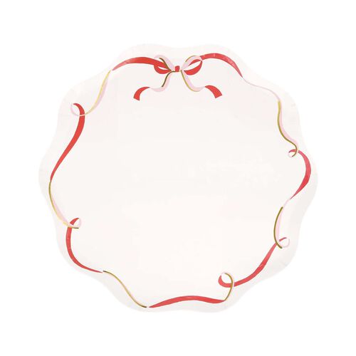 Meri Meri Ribbon Bow Side Plates (x 8)