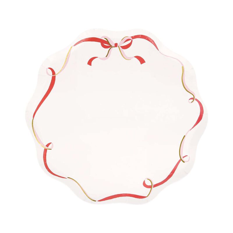 Meri Meri Ribbon Bow Side Plates (x 8) image number 0
