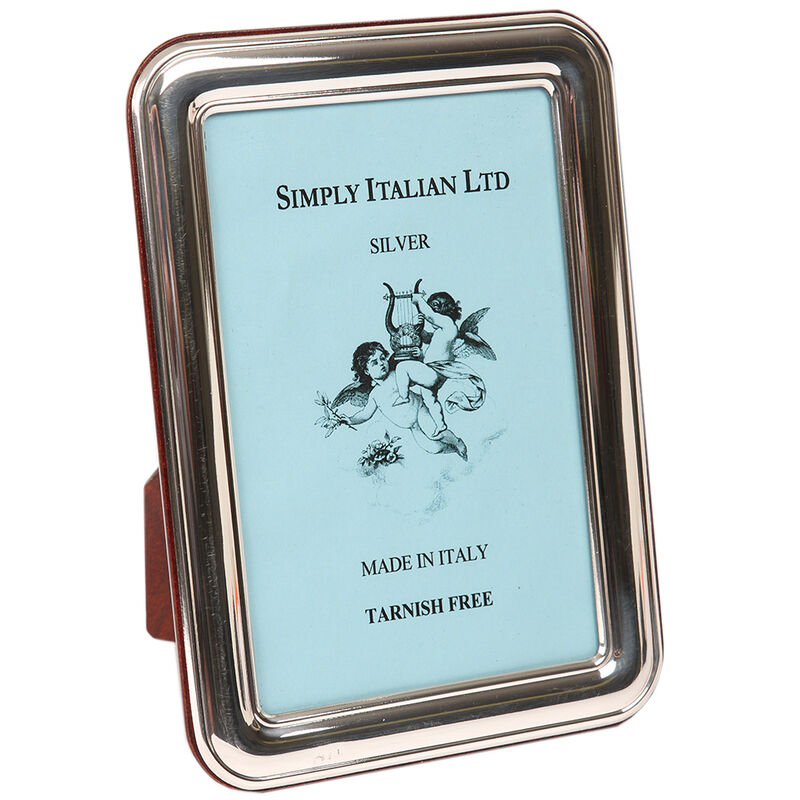 Bilaminato Silver Rounded Edge Frame - Wood Back image number 0