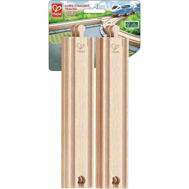 Hape Track 4Pcs Long Straight image number 2