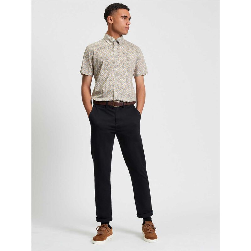 Ben Sherman Retro Geo Print Shirt image number 3