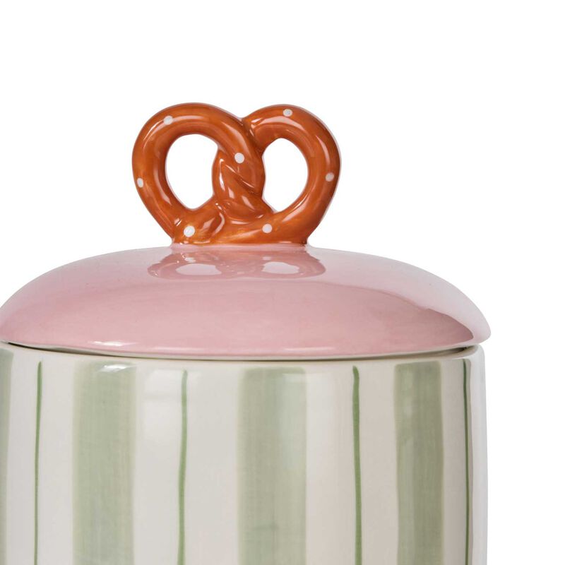 Emporium Pierre Pretzel Stripe Cannister 13x13 image number 2