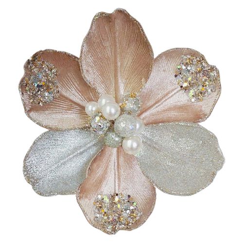 Large Pearl Magnolia Champagne/ Platinum