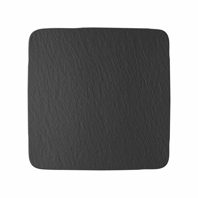 Villeroy & Boch Manufacture Rock Black Square Serving Plate/Gourmet Plate image number 0