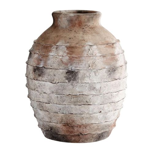 Pottery Barn Artisan Ribbed Vase