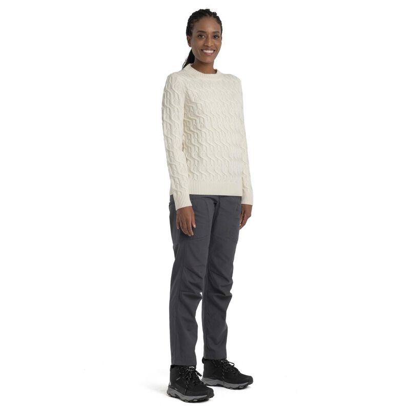 Icebreaker Womens Merino Cable Knit Crewe Sweater image number 3