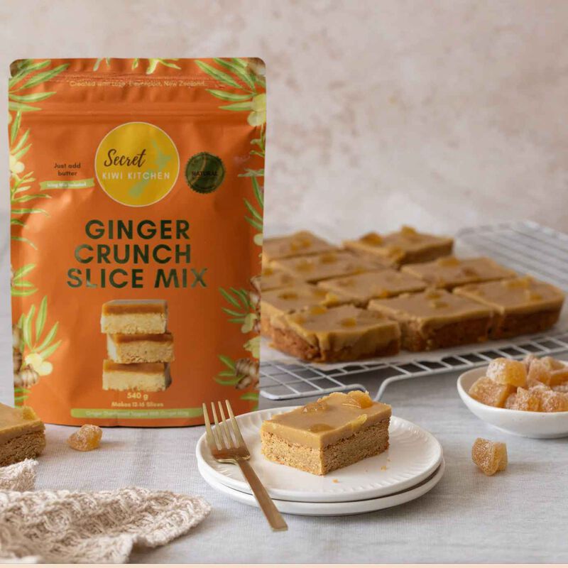 Secret Kiwi Kitchen Ginger Crunch Slice Mix 540g image number 1