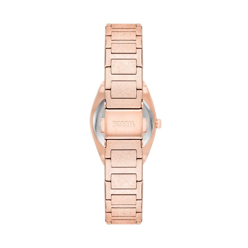 Fossil Everett 27mm Three-Hand Rose Gold-Tone Stainless Steel Watch image number 1