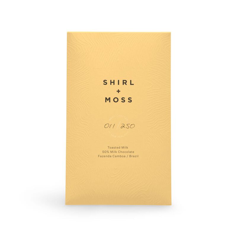 Shirl + Moss Toasted Milk 50% Milk Chocolate Bar 80G image number 0