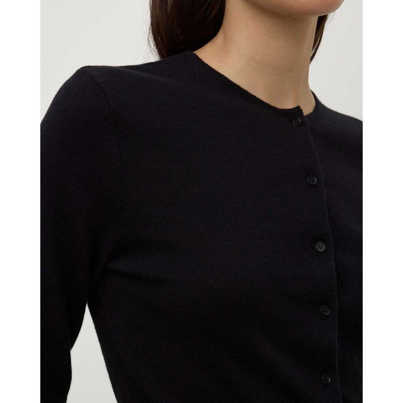 Assembly Label Tilly Cotton Cashmere Cardigan Black image number 2