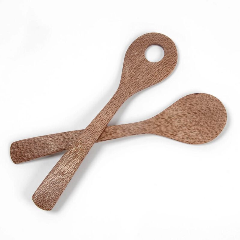 MZ Design Curved Salad Servers - Rimu image number 0