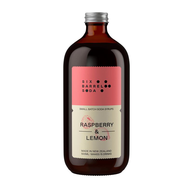 Six Barrel Soda Co. Raspberry & Lemon 500ml image number 0