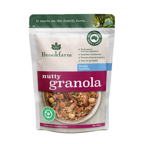 Brookfarm Granola Nutty Maple Vanilla 450g