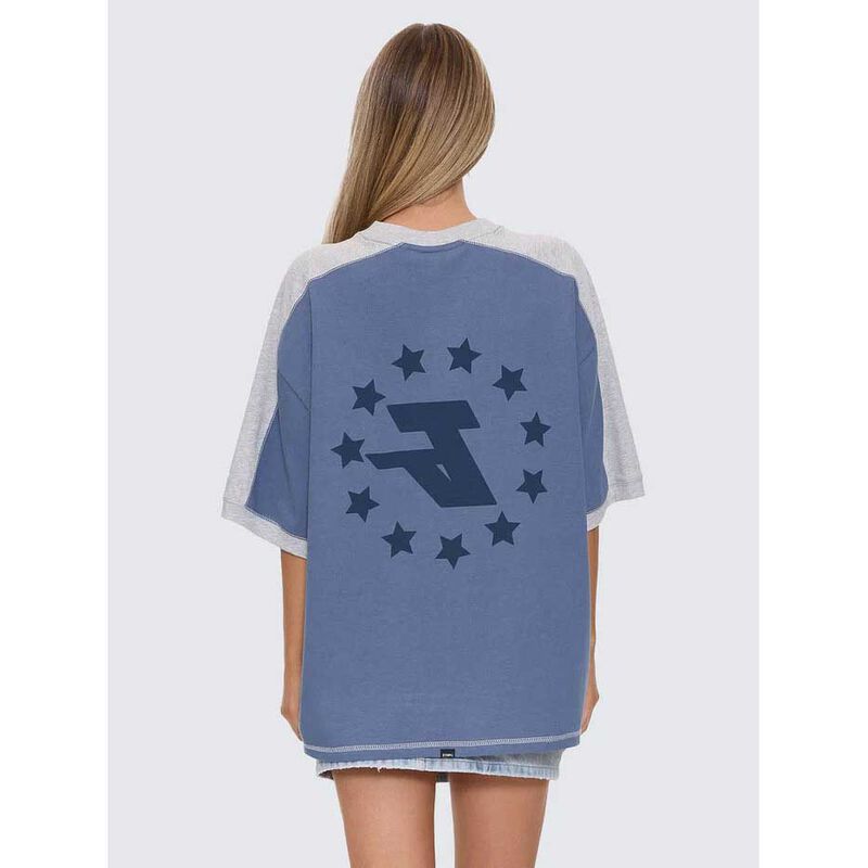 Thrills Hot Shot Panelled Oversized Tee image number 1