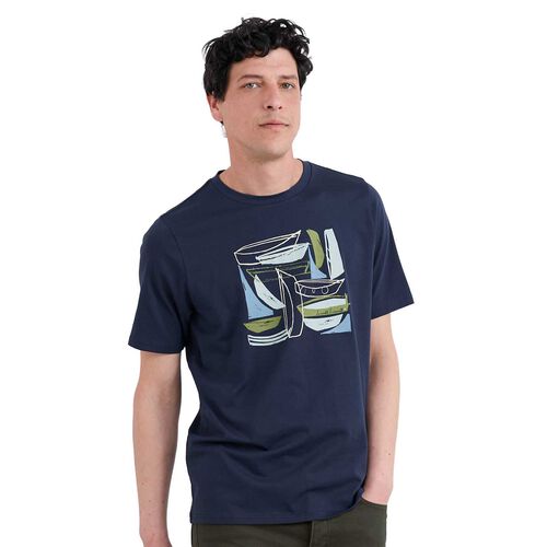 Seasalt Cornwall Midwatch T-Shirt Hull Sketch Maritime