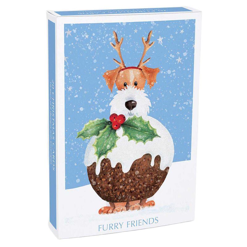 Museums & Galleries Furry Friends Christmas Boxed Cards 20Pk image number 0