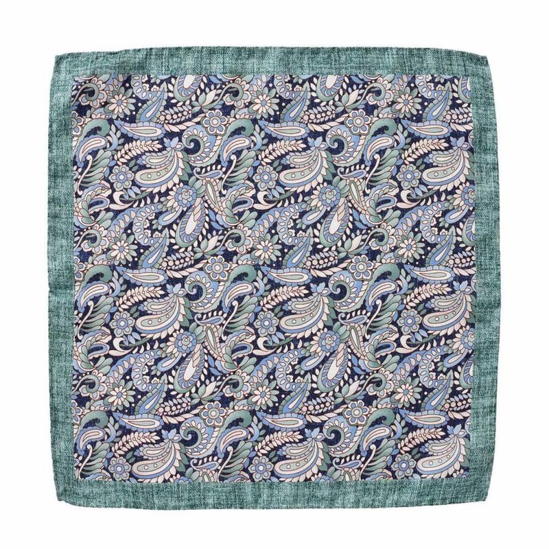 Joe Black Floral Paisley Pocket Square image number 0