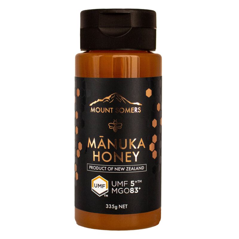 Mount Somers Manuka Honey 5+ Squeezy Bottle 335g image number 0