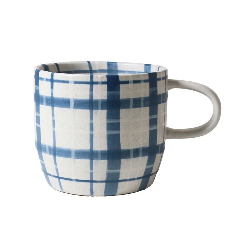 Robert Gordon Cat's Pyjamas Mug - Denim Check image number 0