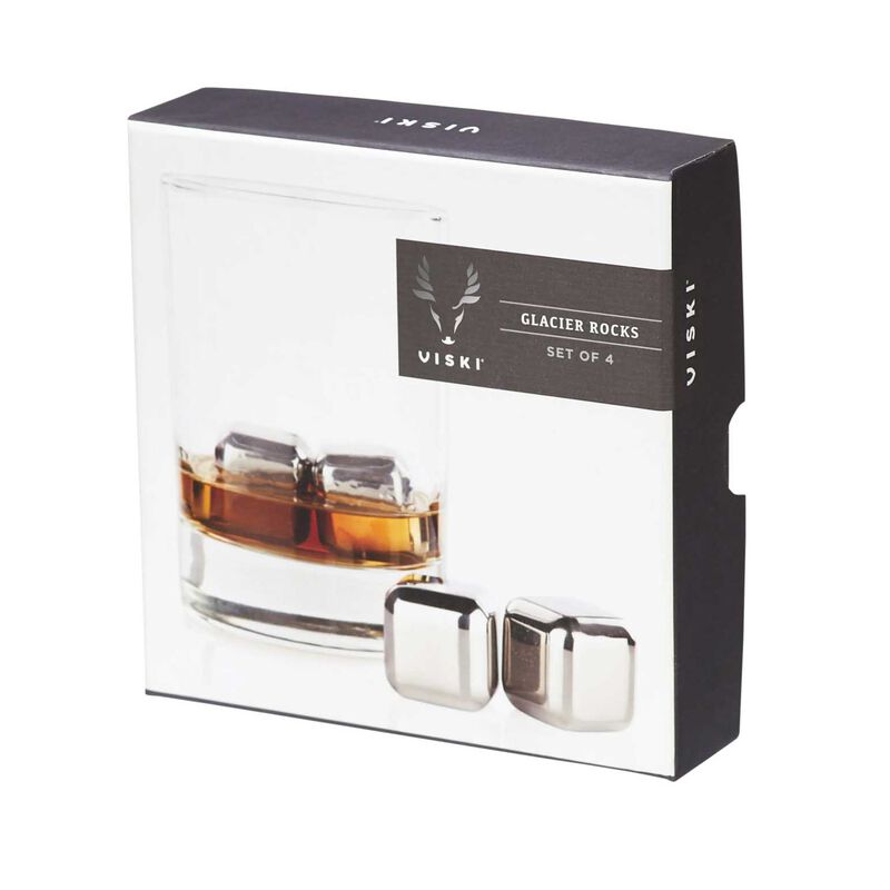 Viski Glacier Rocks - Small Stainless Steel Cubes image number 3