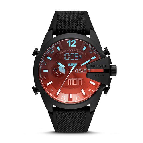 Diesel Mega Chief Black Analog-Digital Watch DZ4548