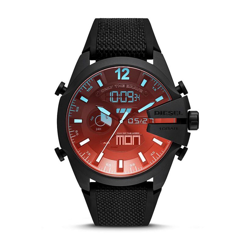Diesel Mega Chief Black Analog-Digital Watch DZ4548 image number 0