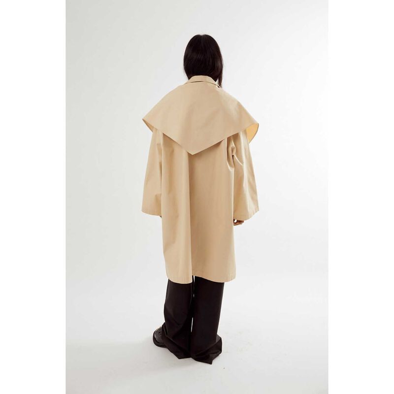 COMMONPLACE ESSENTIALS Summer Trench W/ Detachable Scarf image number 1