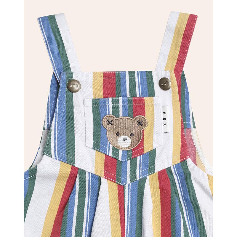 Huxbaby Vintage Stripe Overalls image number 3