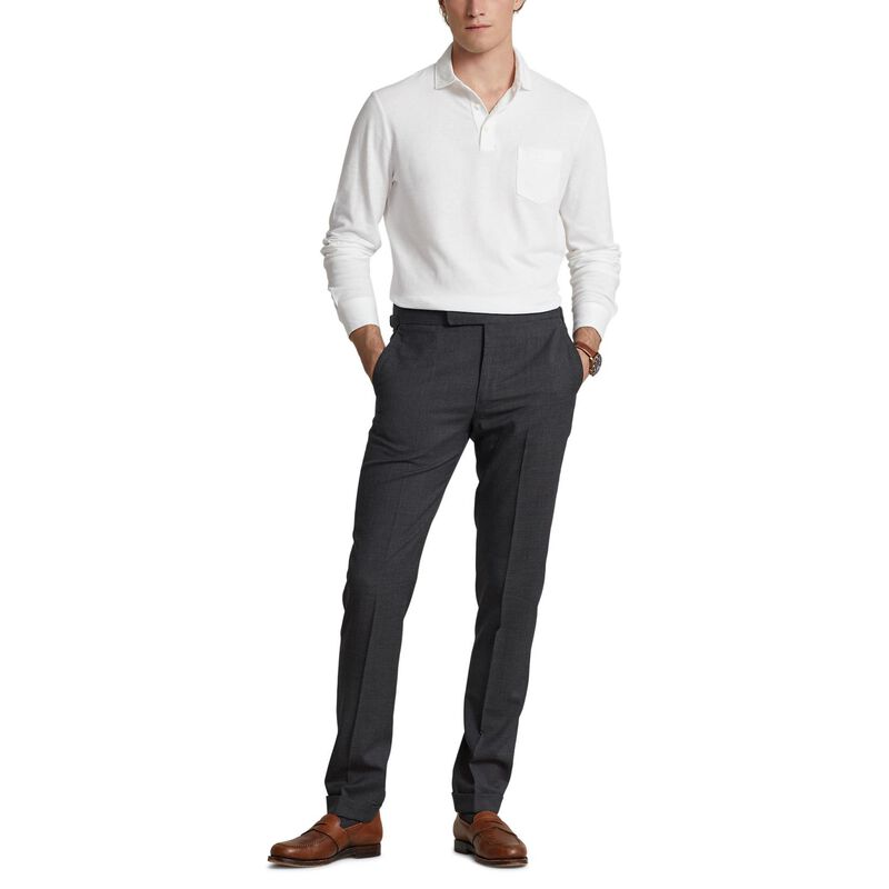 Polo Ralph Lauren Custom Slim Cotton-Linen Oxford Polo image number 3