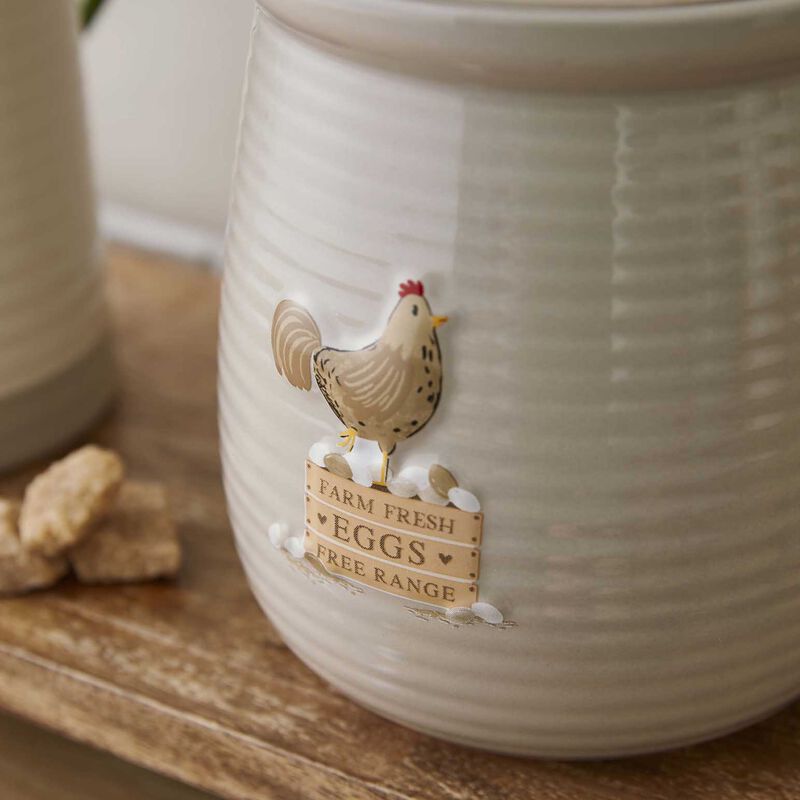 Cooksmart Hen House Lane Canister - Farm Fresh Eggs image number 2