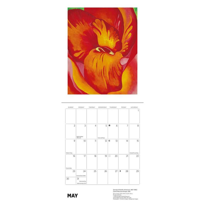 Pomegranate Georgia O'Keeffe Mini Wall Calendar 2027 image number 1
