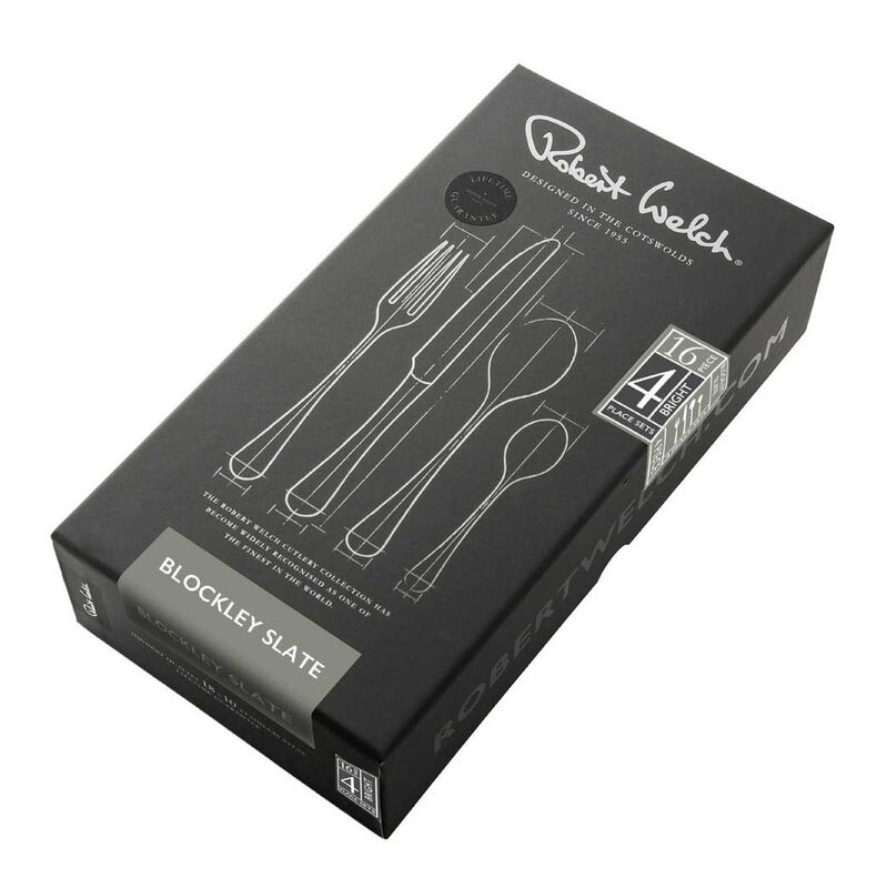 Robert Welch Blockley Slate 16pc Cutlery Set Gift Boxed image number 2
