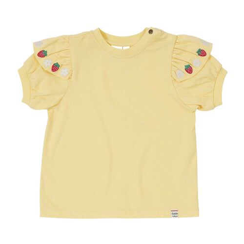 Goldie + Ace Flounce Shoulder Strawberry Top 1-2Y