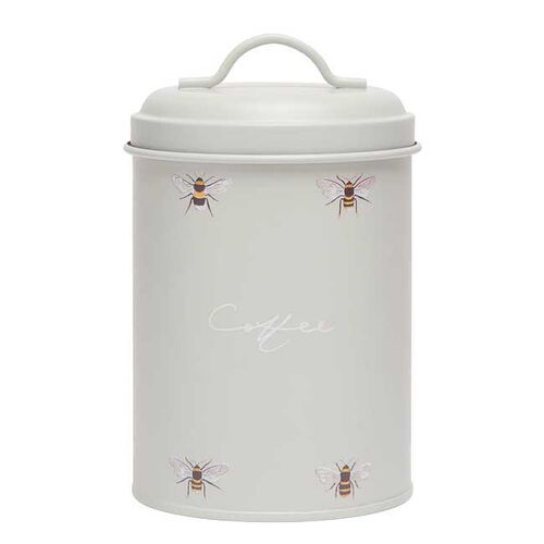 Sophie Allport Storage Tin - Coffee - Bees - Green