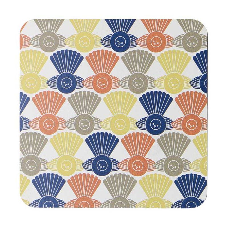 Ian Blackwell Pattern Coaster Single Fantail image number 0