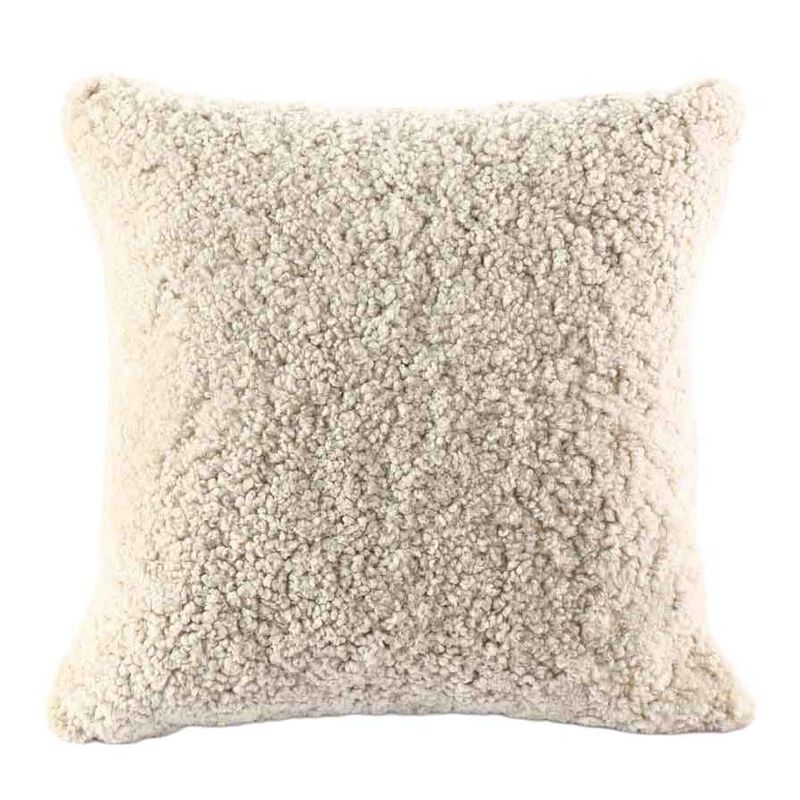 MM Linen Short Wool Sheepskin Cushion 50x50 - Cloud image number 0