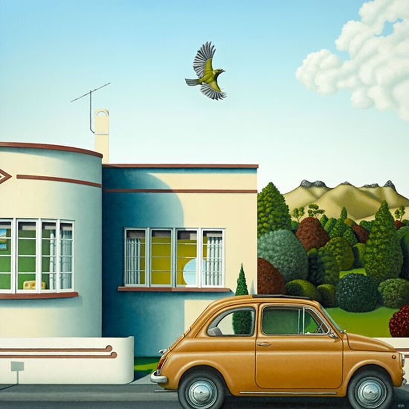 Hamish Allen Korimako Matted Print image number 0
