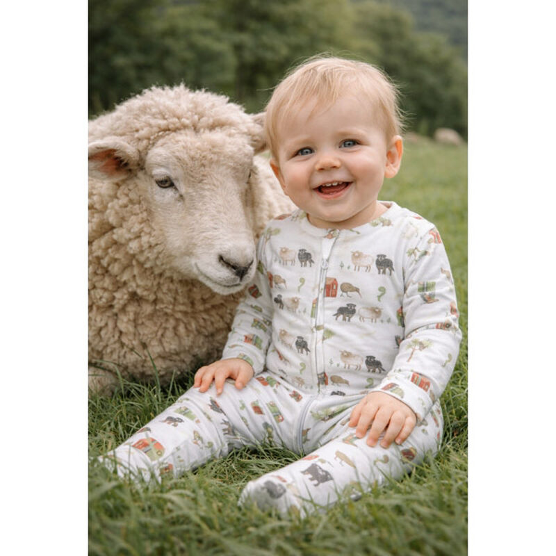HRB Jacobi Farm Muster Long Sleeve Zipsuit image number 1