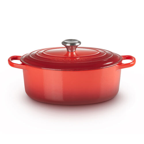 Le Creuset Cast Iron Oval Casserole 29cm - Cerise