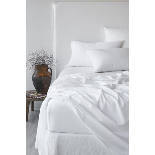 George Street Linen Bamboo Cotton Fitted Sheet